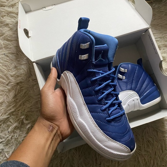 Indigo Jordan 12 Stone Blue Jordan 12 Retro Indigo (stone Blue